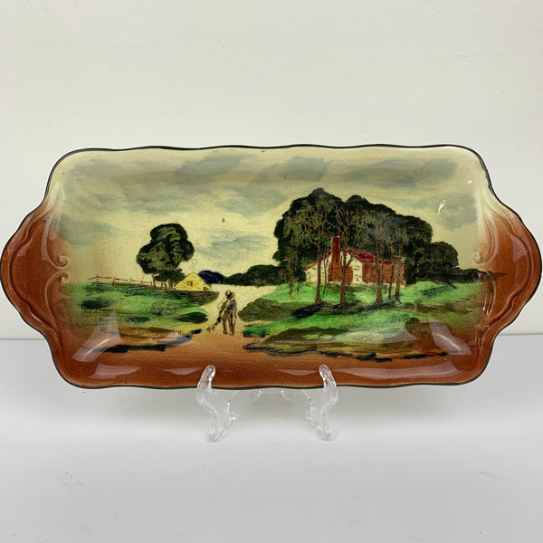 Rare 1920's Empire Ware 'The Bush Road' sandwich tray