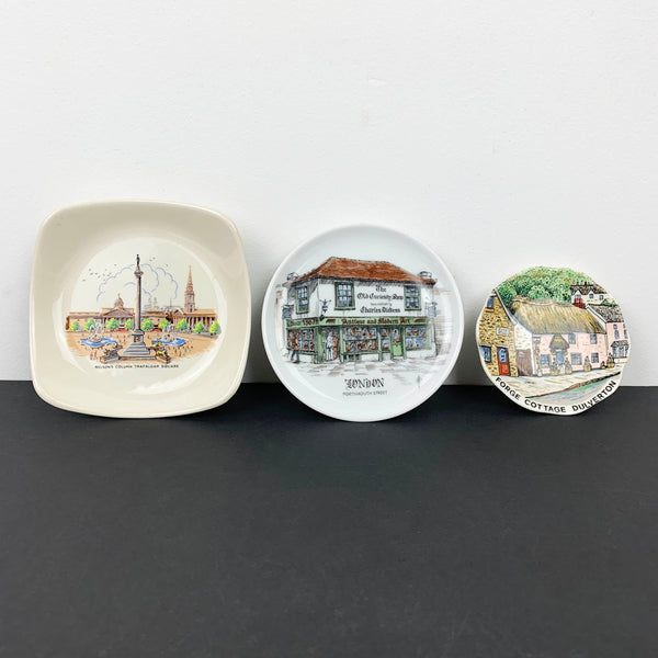 English souvenir dish collection