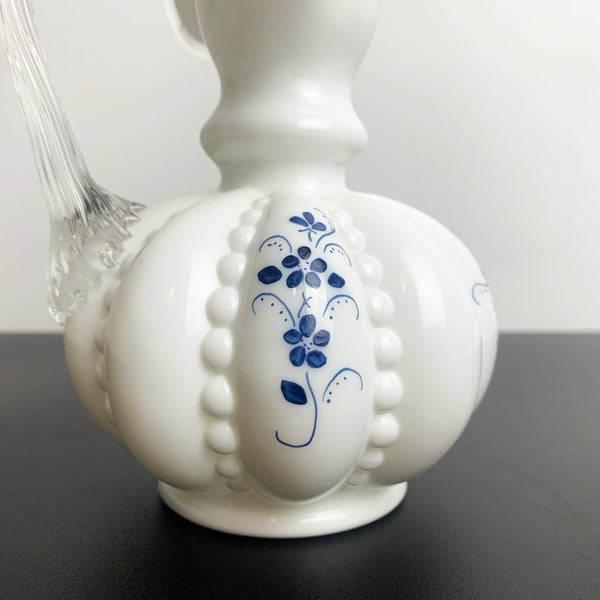 Rare decorative hand painted jug by Dan Anderson for Fenton