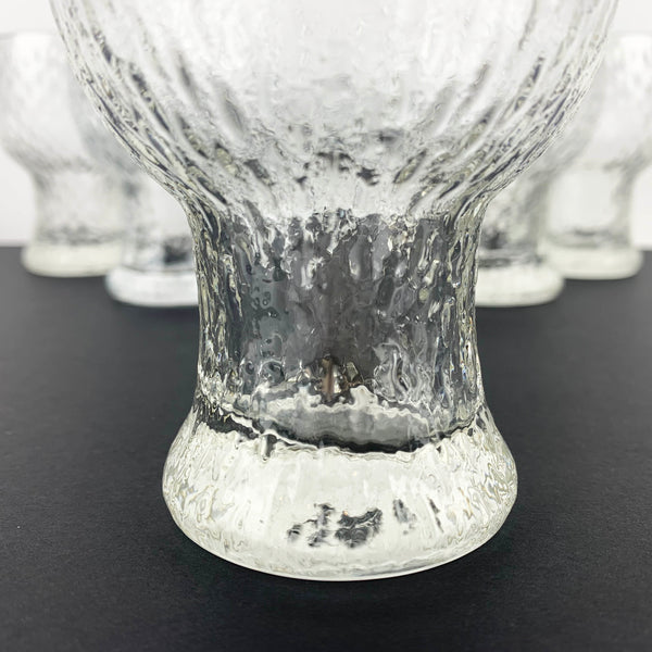 Crown Glass Festive goblet pedestal base