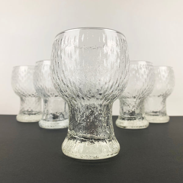 1970's iconic glass goblet by Crown Glass