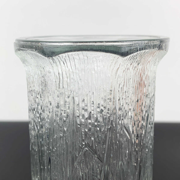 Fidenza Italian Layered Leaf textured small glass vase