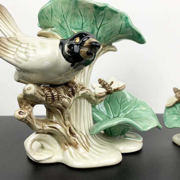 Fitz and Floyd rare 'Lotus Bird' figural candle holders 1978 - Set of 2