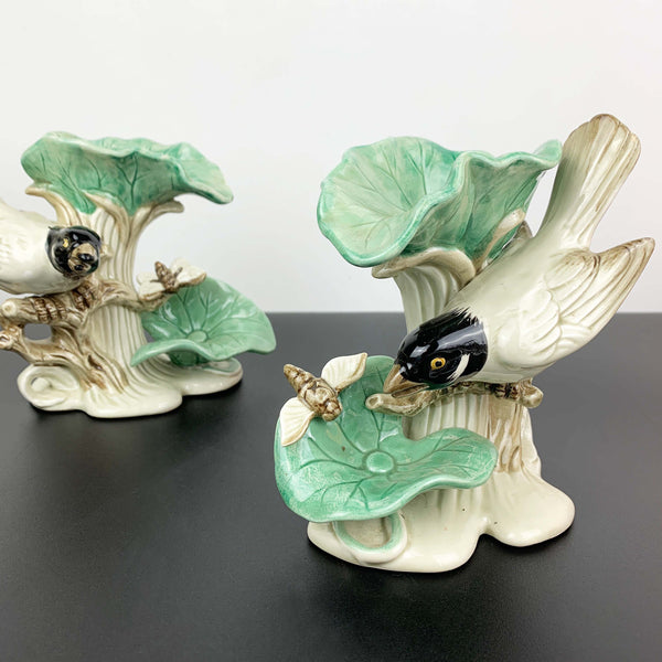 Fitz and Floyd rare 'Lotus Bird' figural candle holders 1978 - Set of 2