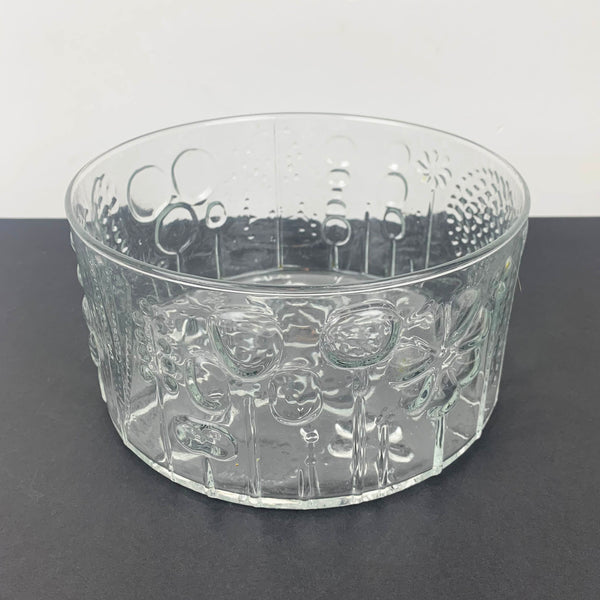 Scandi design vintage art glass salad bowl