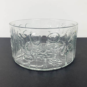 Flora Iittala design glass salad bowl