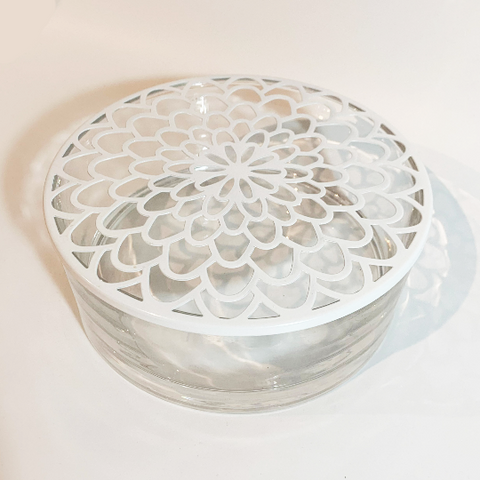 Flower Bowl with decorative stem holder