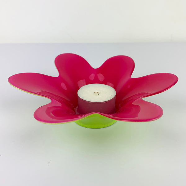 Flower Shape Glass Candle Holders