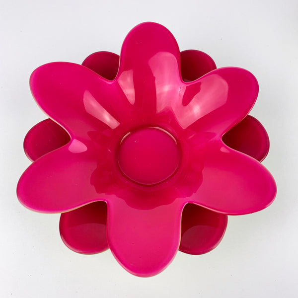 Flower Shape Glass Candle Holders