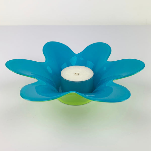 Flower Shape Glass Candle Holders