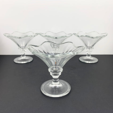 Flower Shape Dessert and Sundae Glass - Set of 4