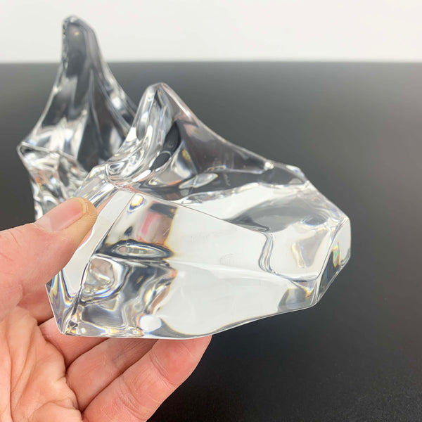 Franklin Mint 1987 crystal iceberg sculpture - Set of 2