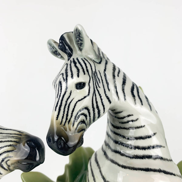 Franz Rare and Retired African Animal Collection Zebra Sculptured Vase