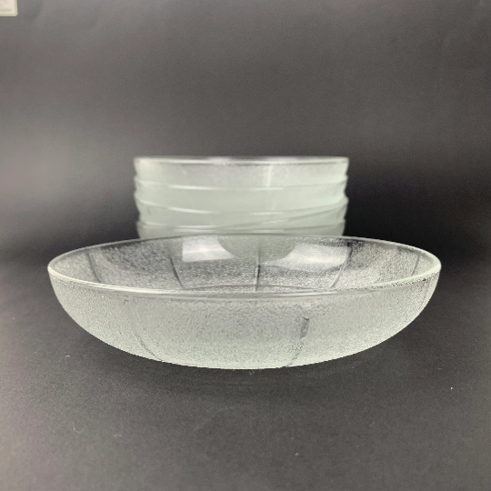 French glass dessert bowl set 