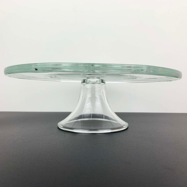 Les Verreries Du Gier 'Poppy' glass pedestal cake stand