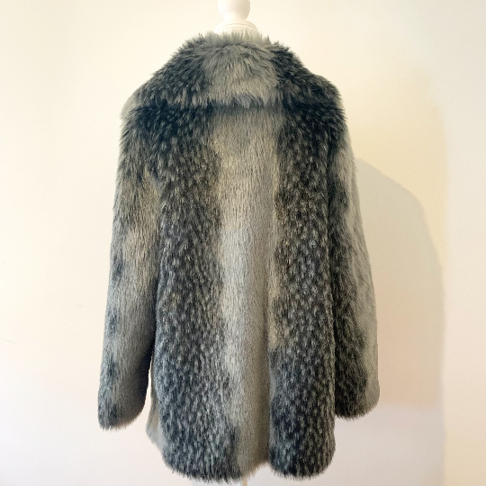 Vintage Sandra Steiner faux fur winter overcoat