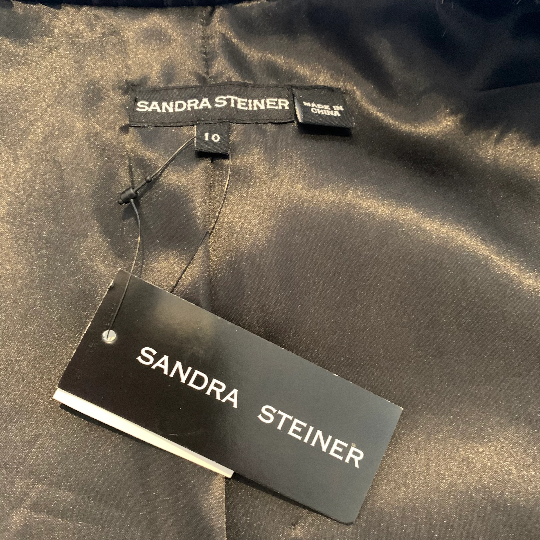 Sandra Steiner faux fur overcoat label