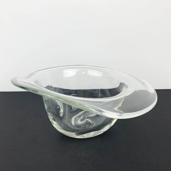 Art glass hat ice bucket or bowl