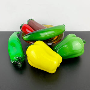 Glass vegetable collection - Set of 6