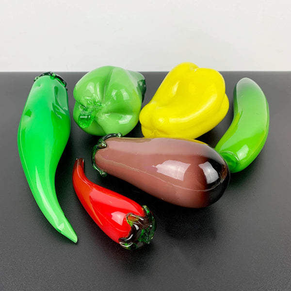 Retro glass vegetable collection - Set of 6