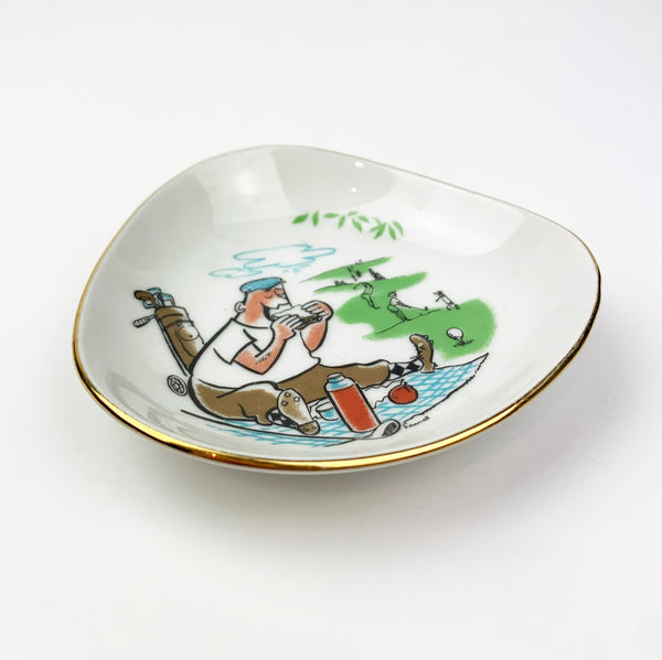 Westminster Australia 1970's golfers trinket dish