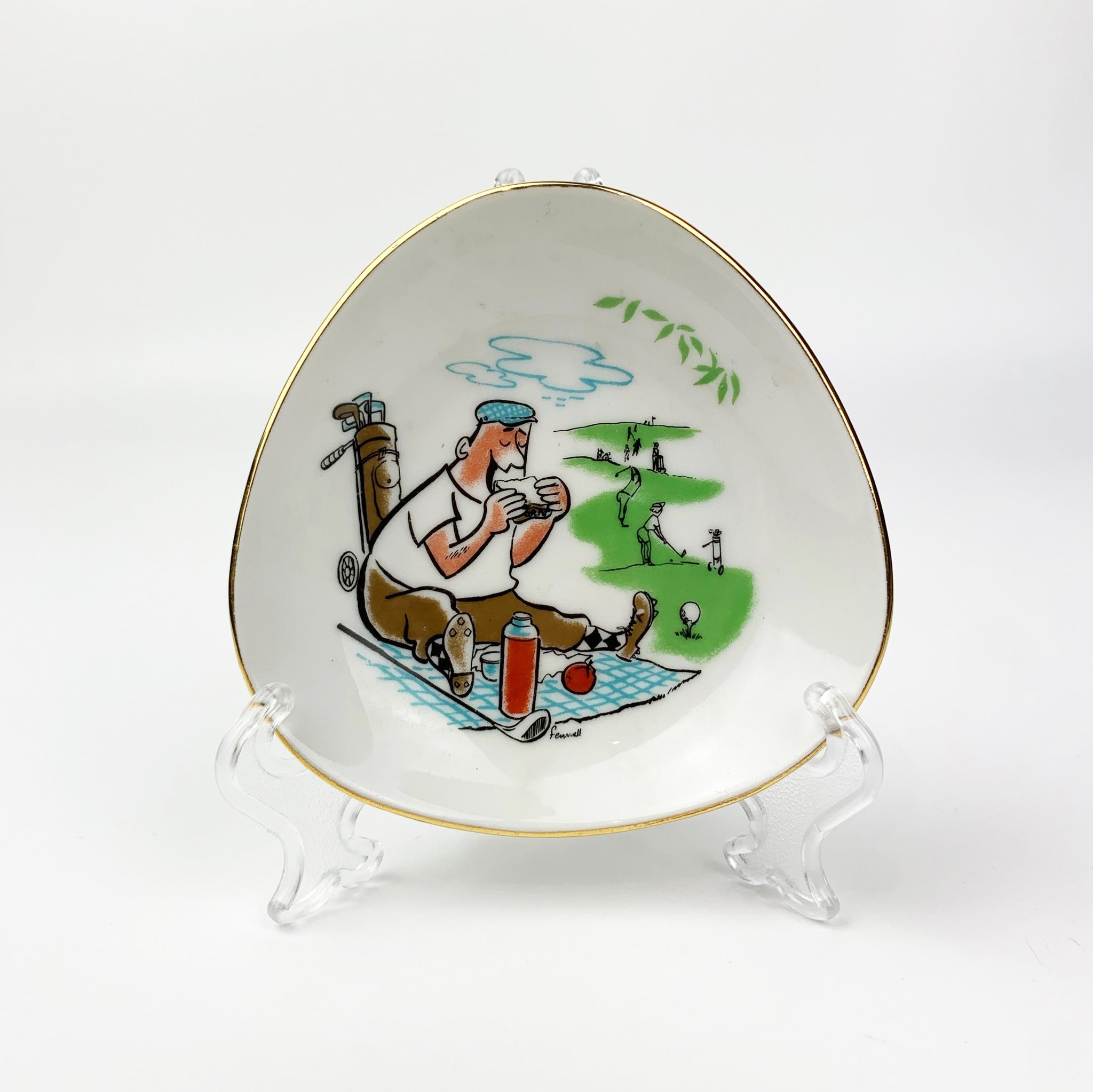 Westminster Australia golfers trinket dish