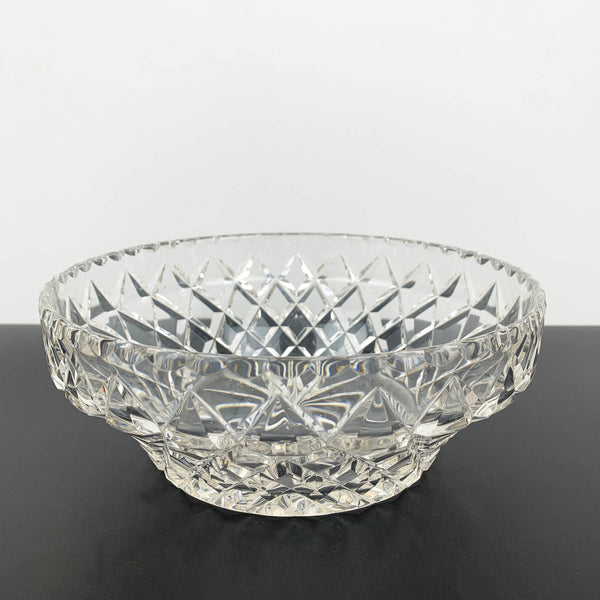 Grimwade diamond cut bowls by Crown Crystal Glass - Set of 2