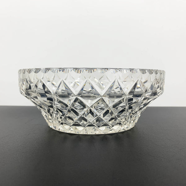 Grimwade diamond cut bowls by Crown Crystal Glass - Set of 2