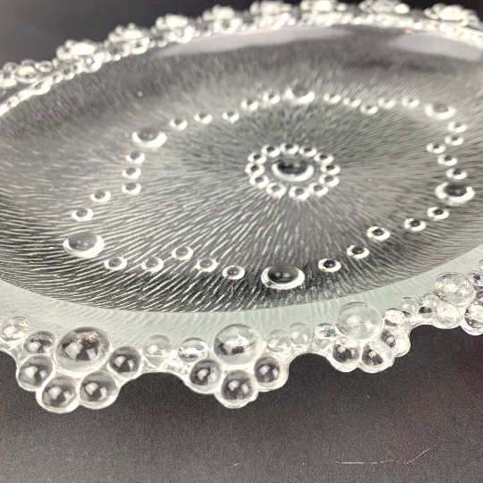 Vintage Italian hobnail glass plate