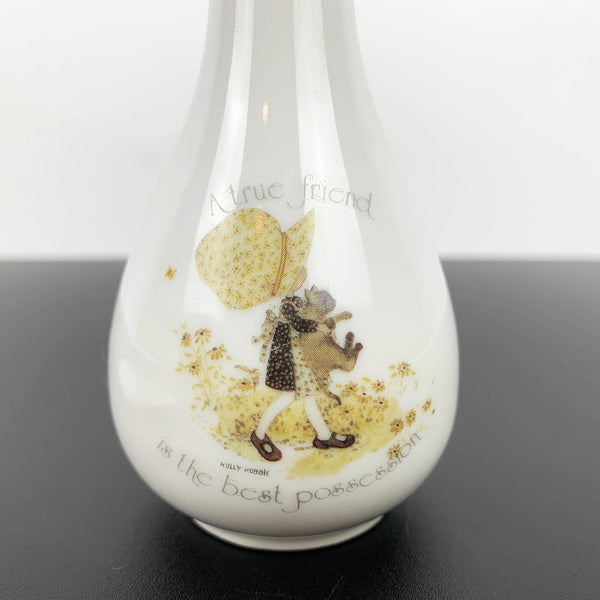 Holly Hobbie collectible bud vase and wall plaque