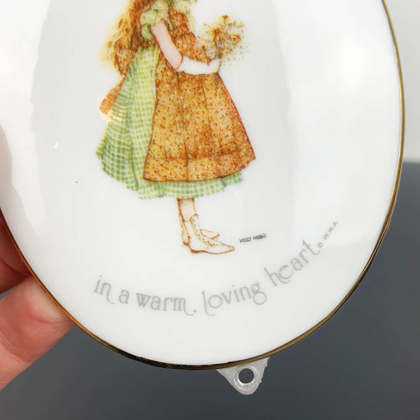 Holly Hobbie collectible bud vase and wall plaque