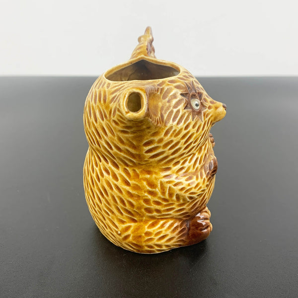 Honey bear figural milk jug