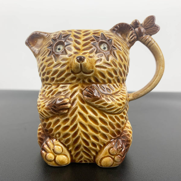 Honey bear figural milk jug