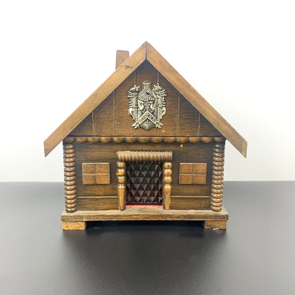 Timber cabin novelty hidden decanter set