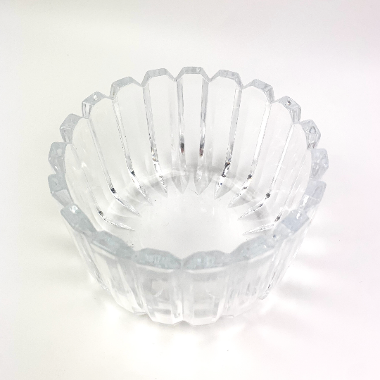 Hoya Japan crystal ribbed bowl