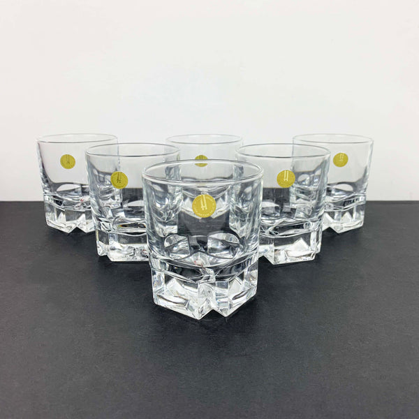 Hoya Crystal old fashioned glasses set of 6