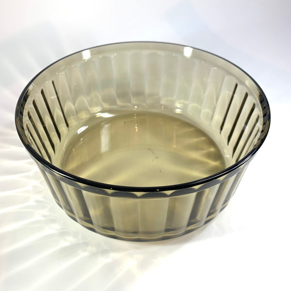 Arcopal Fume fluted Souffle dish