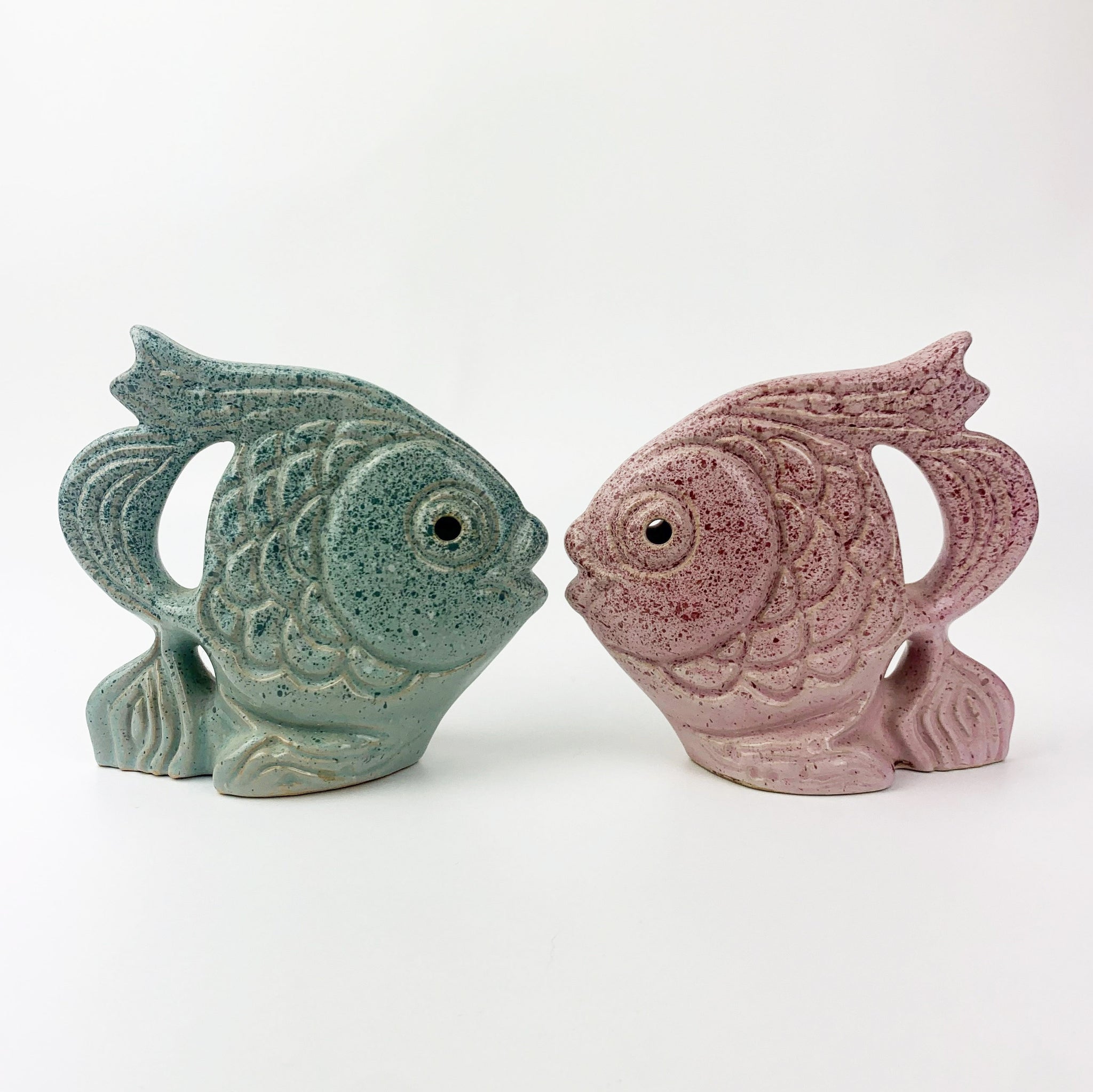 Shelf Pottery Stoneware Fish Set