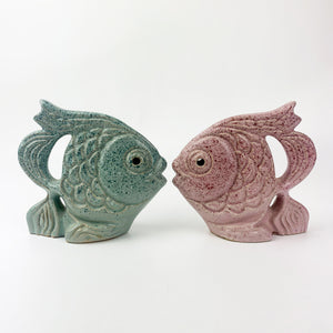 Shelf Pottery Stoneware Fish Set