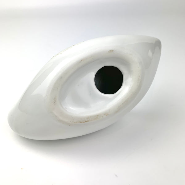 Naaman Porcelain white swan figurine bottom view