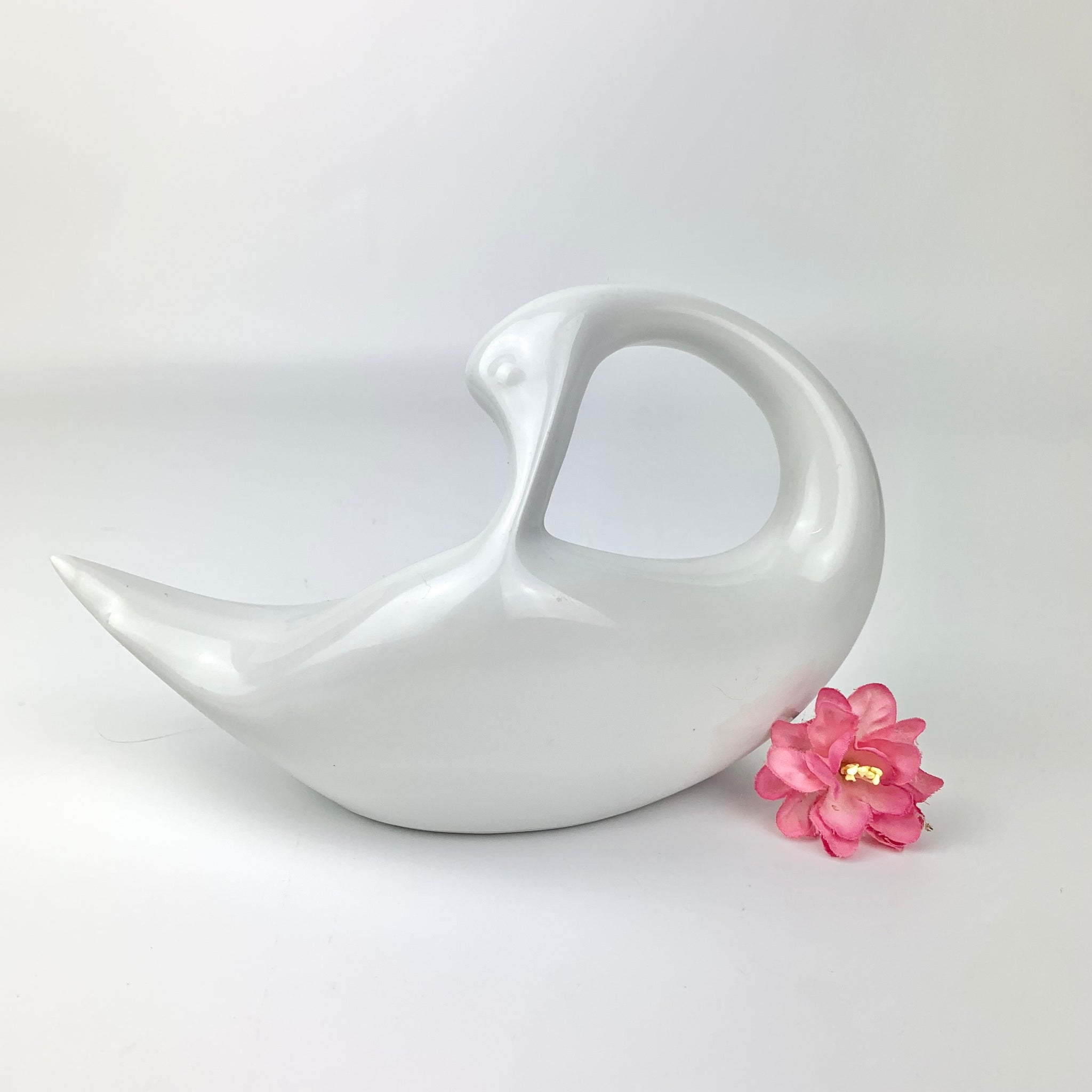 Naaman Porcelain white swan figurine