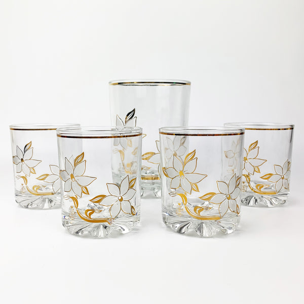 Italian 5 piece Glassware Set with Ice Bucket