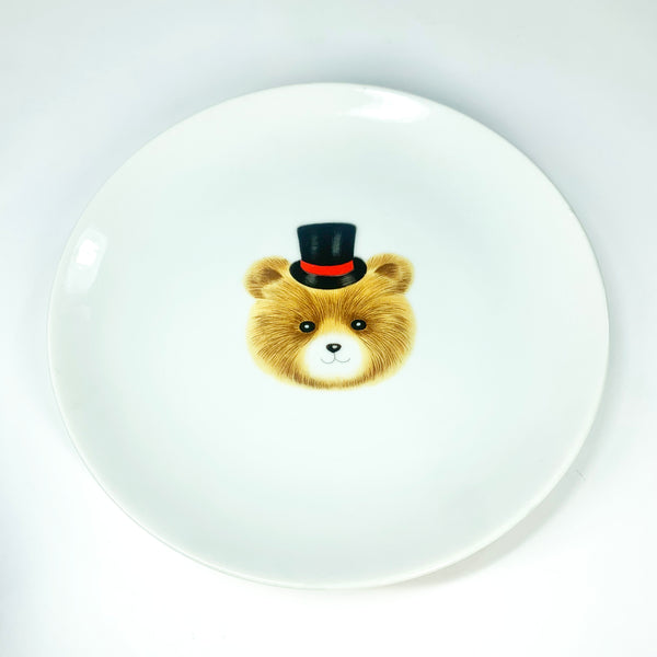 Teddy bear ceramic plate