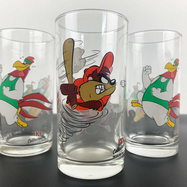 Looney Tunes IXL jam collectible glasses - Set of 3