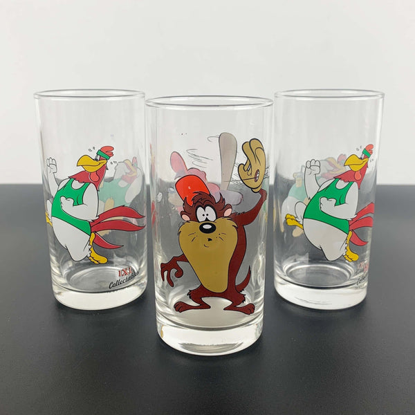 Looney Tunes IXL jam collectible glasses - Set of 3