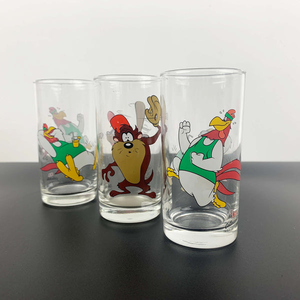 Looney Tunes IXL jam collectible glasses - Set of 3