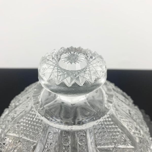 Imperial Glass 'Bellaire' covered butter and cheese dish