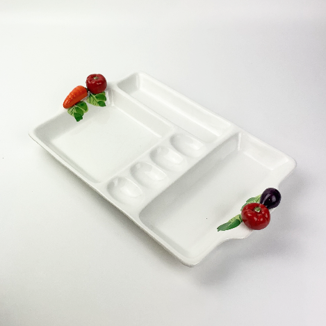 Franco Munari Bassano Ceramic Vegetable Appetiser Platter