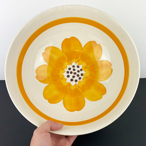 Italian extra large sunflower serving bowl