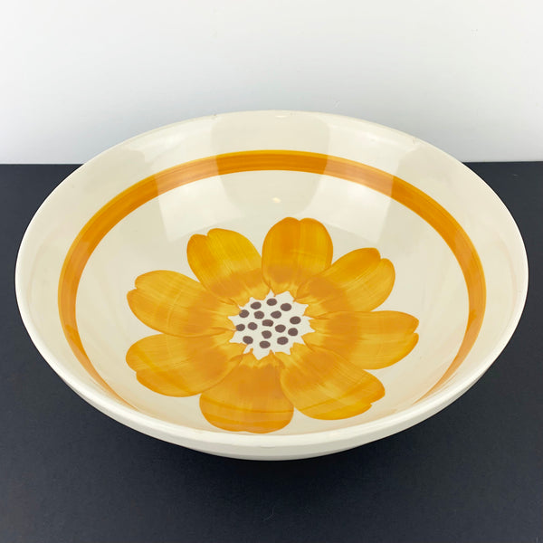 Italian sunflower ceramic bowl